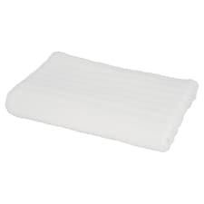 F&F Home White Simply Soft Ribbed Bath Towel