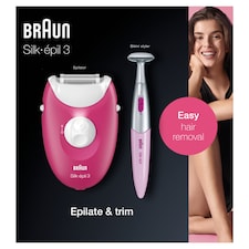 Braun Se3420 Epilator W Bikini Trimmer
