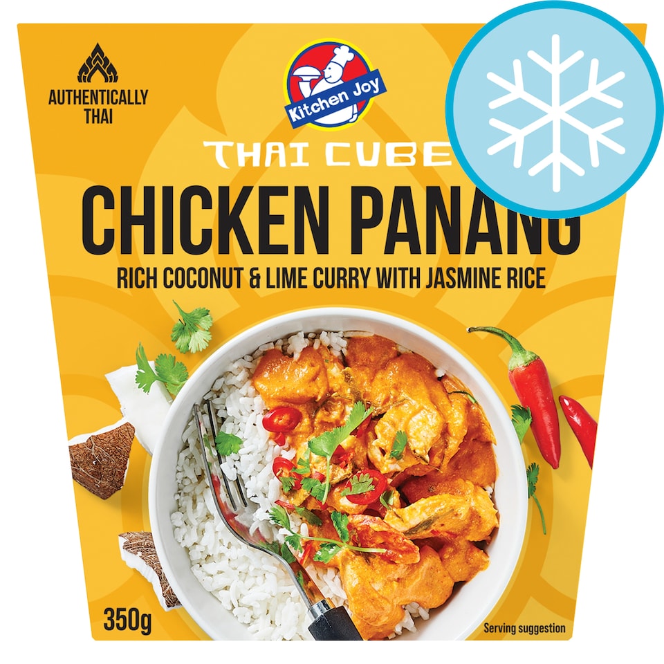image 1 of Kitchen Joy Chicken Panang Rich Coconut & Lime Curry with Jasmine Rice 350g