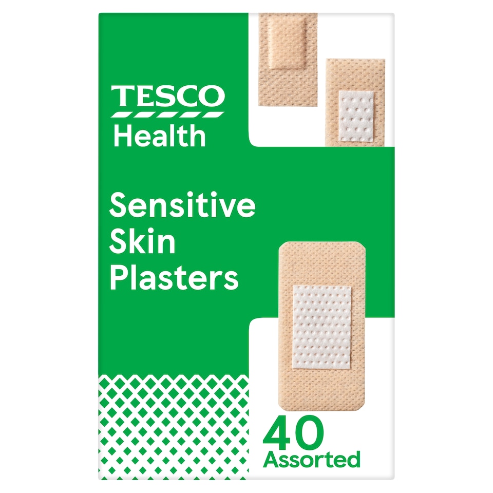 Tesco Health Sensitive Plasters 40's