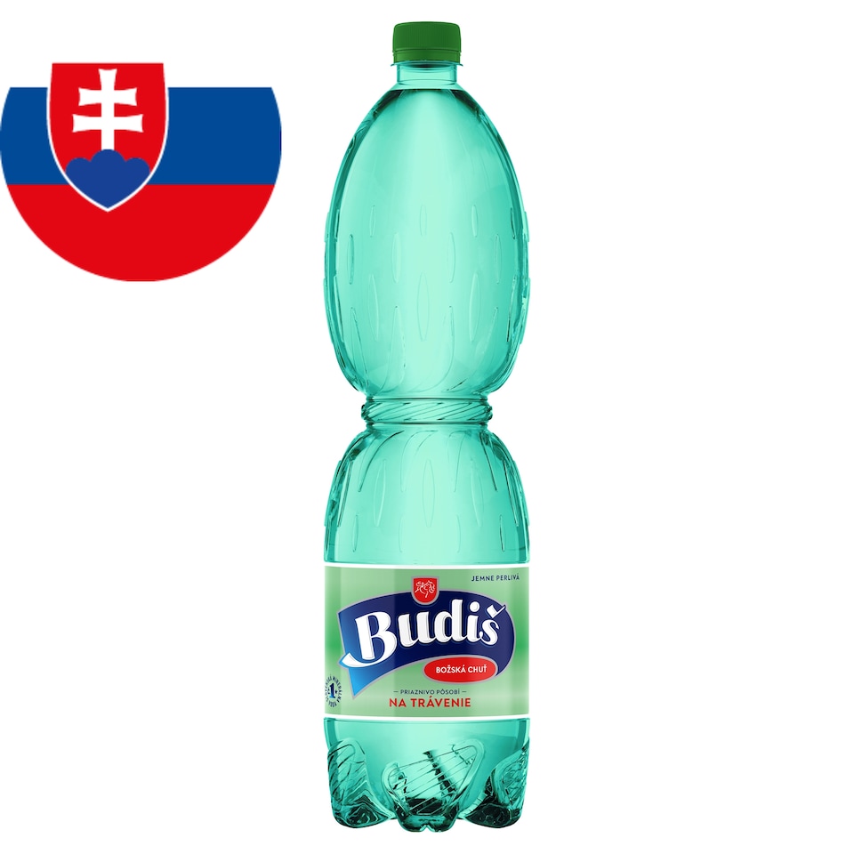 Budiš Prírodná minerálna voda jemne perlivá 1,5 l