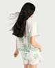 image 4 of F&F Pure Cotton Double Cloth Sun Print Shirt and Shorts Pyjama Set in Multi Green