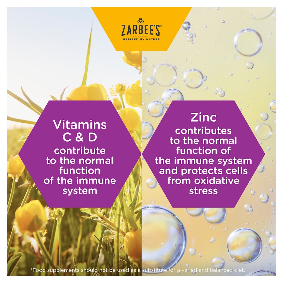 image 1 of Zarbee's Adult Immune Support Liquid Food Supplement 12+ Years 120ml