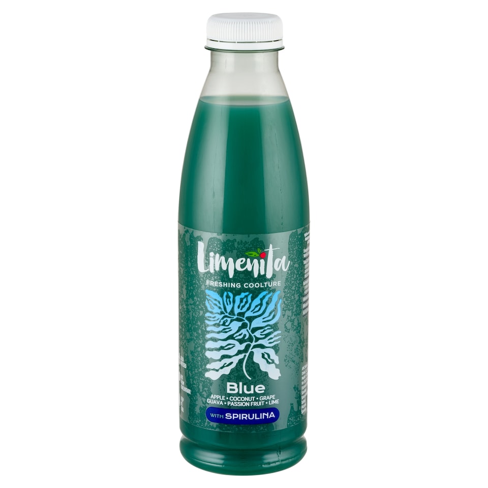 Limenita Blue gyümölcslevek és pürék keveréke spirulinával 750 ml  1. kép