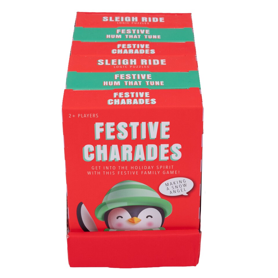 image 1 of Professor Puzzle Festive Card Games Charades / Hum That Tune Assortment
