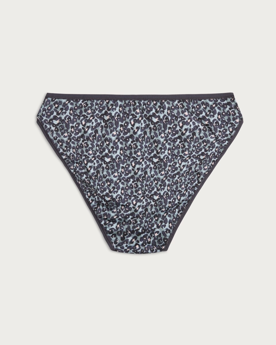 image 1 of F&F 5-Pack Microfibre High Leg Knickers in Grey