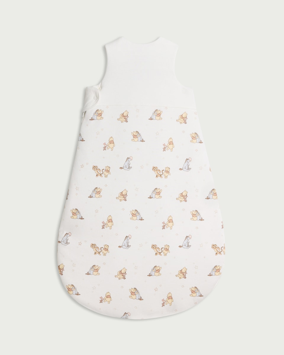 image 1 of Disney Winnie the Pooh Pure Cotton 2.5 Tog Sleeping Bag in White