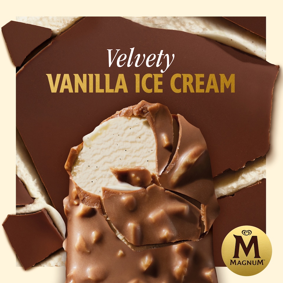 image 1 of Magnum Mini Classic, Almond & White Chocolate Ice Cream Sticks 6x55ml