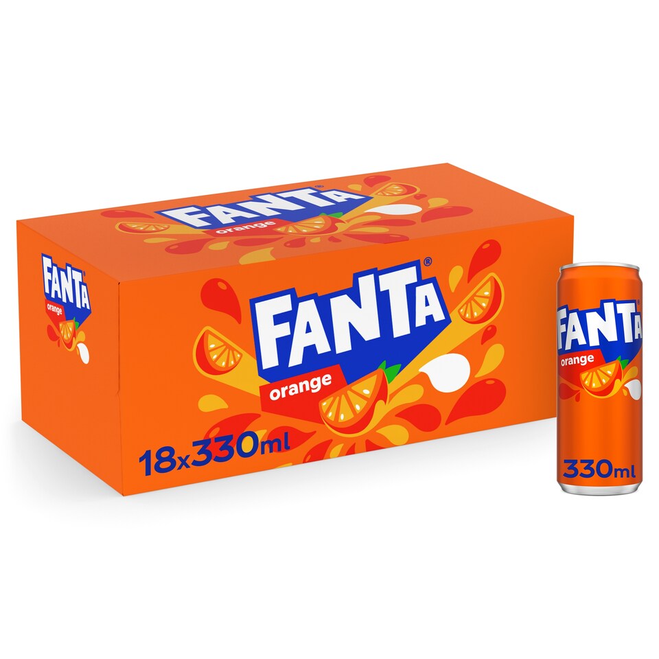 Fanta Orange Soft Drink 18x330ml