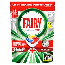 Fairy Platinum Plus All In One 42 Dishwasher Tablets Lemon 651G