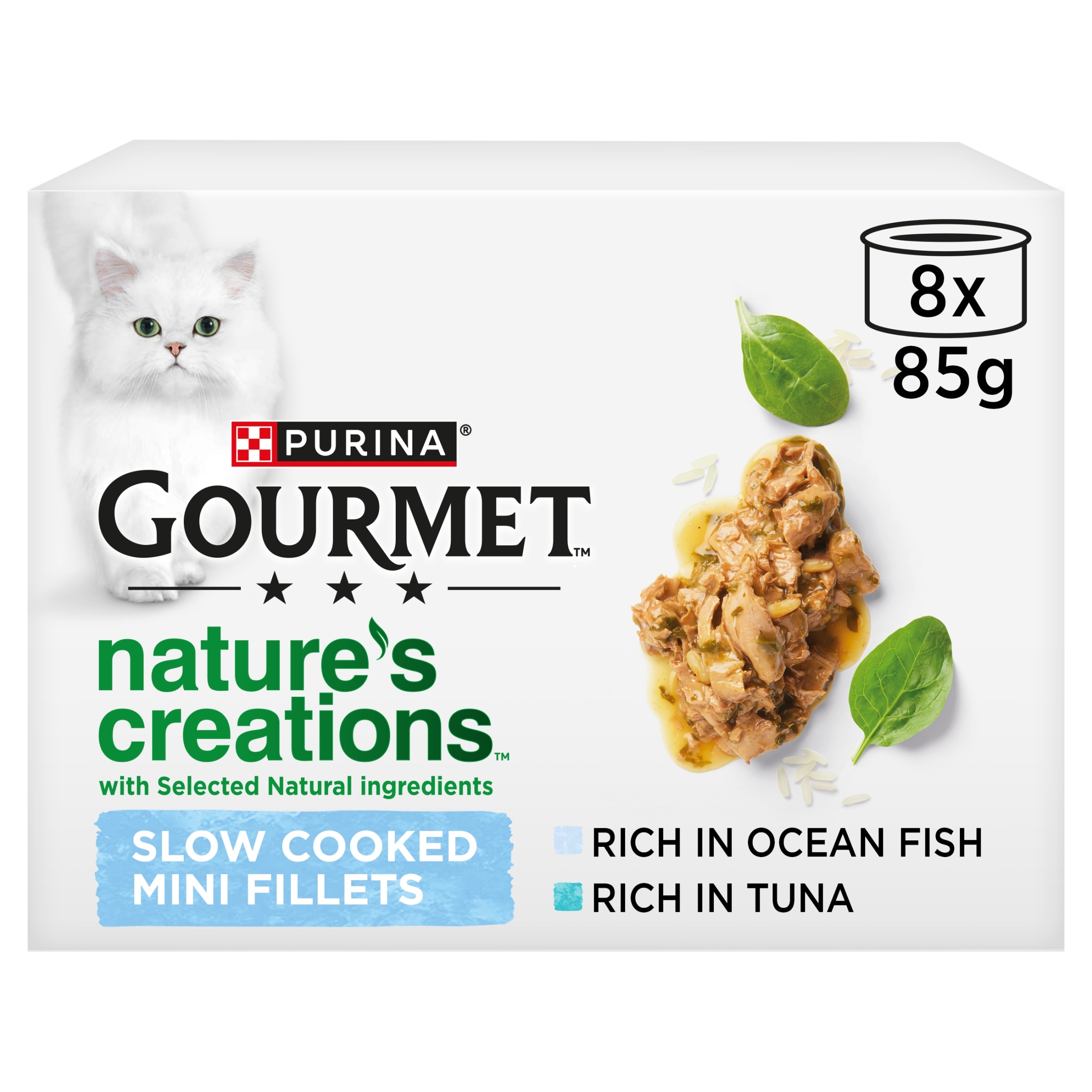 GOURMET Nature's Creations Fish Wet Cat Food 8x85g