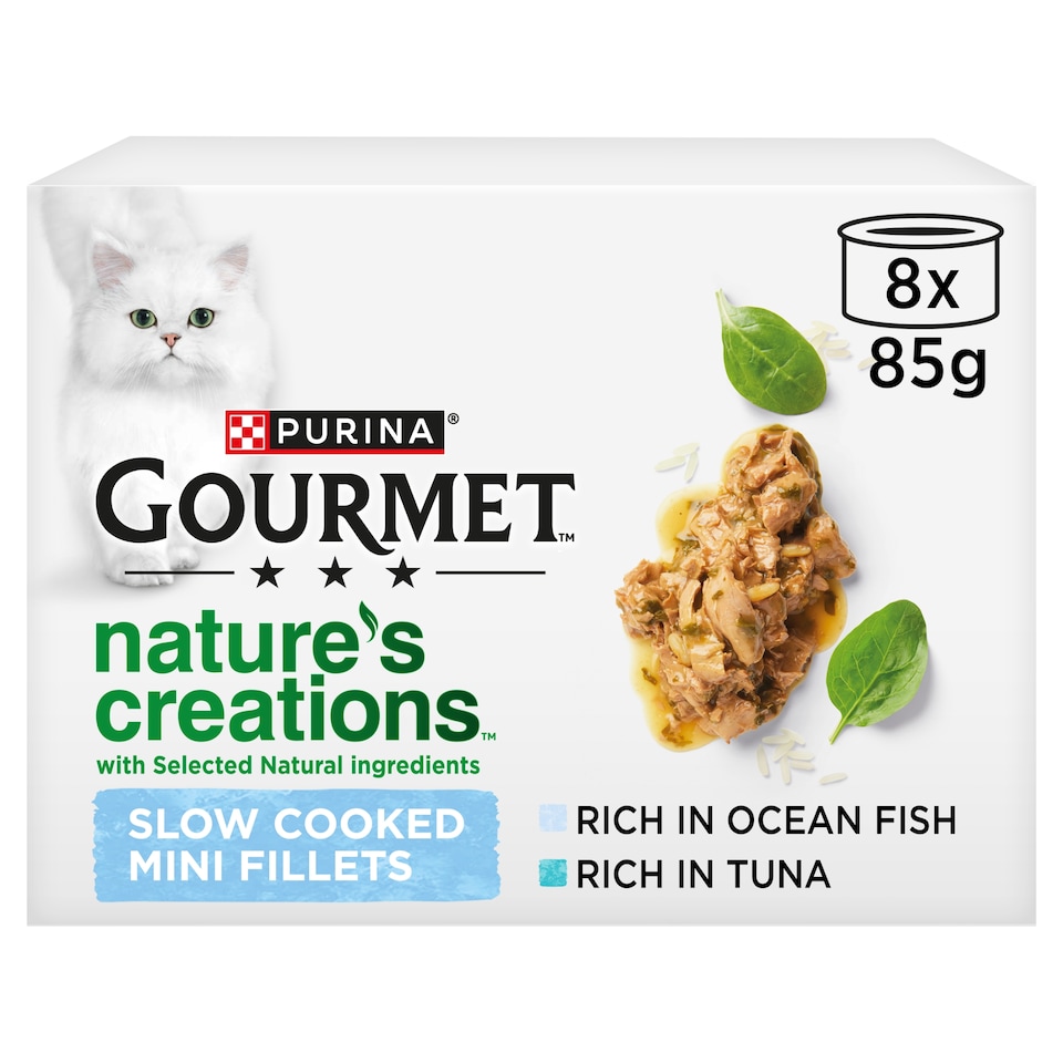 image 1 of GOURMET Nature's Creations Fish Wet Cat Food 8x85g