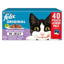 Felix Cat Food Mixed Selection In Jelly 40X100g