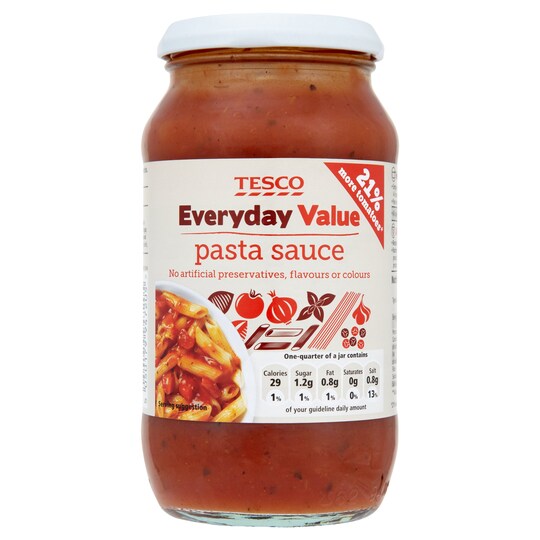 Tesco Every Day Value Pasta Sauce 440G Tesco Groceries