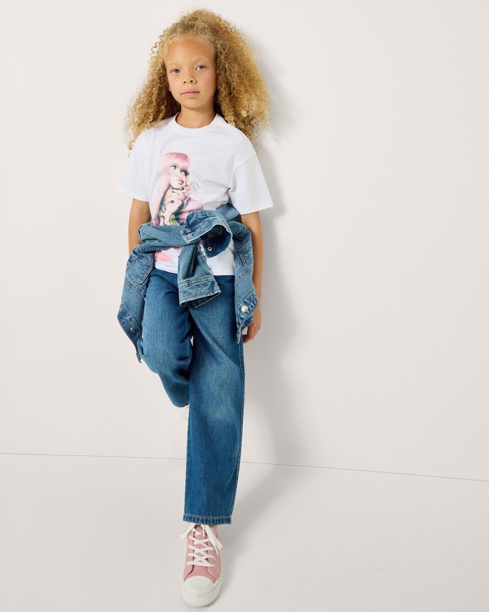 image 1 of Lisa Pure Cotton Short Sleeved T-Shirt in White