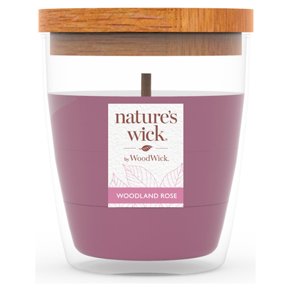 Natures Wick 284G Candle- Woodland Rose
