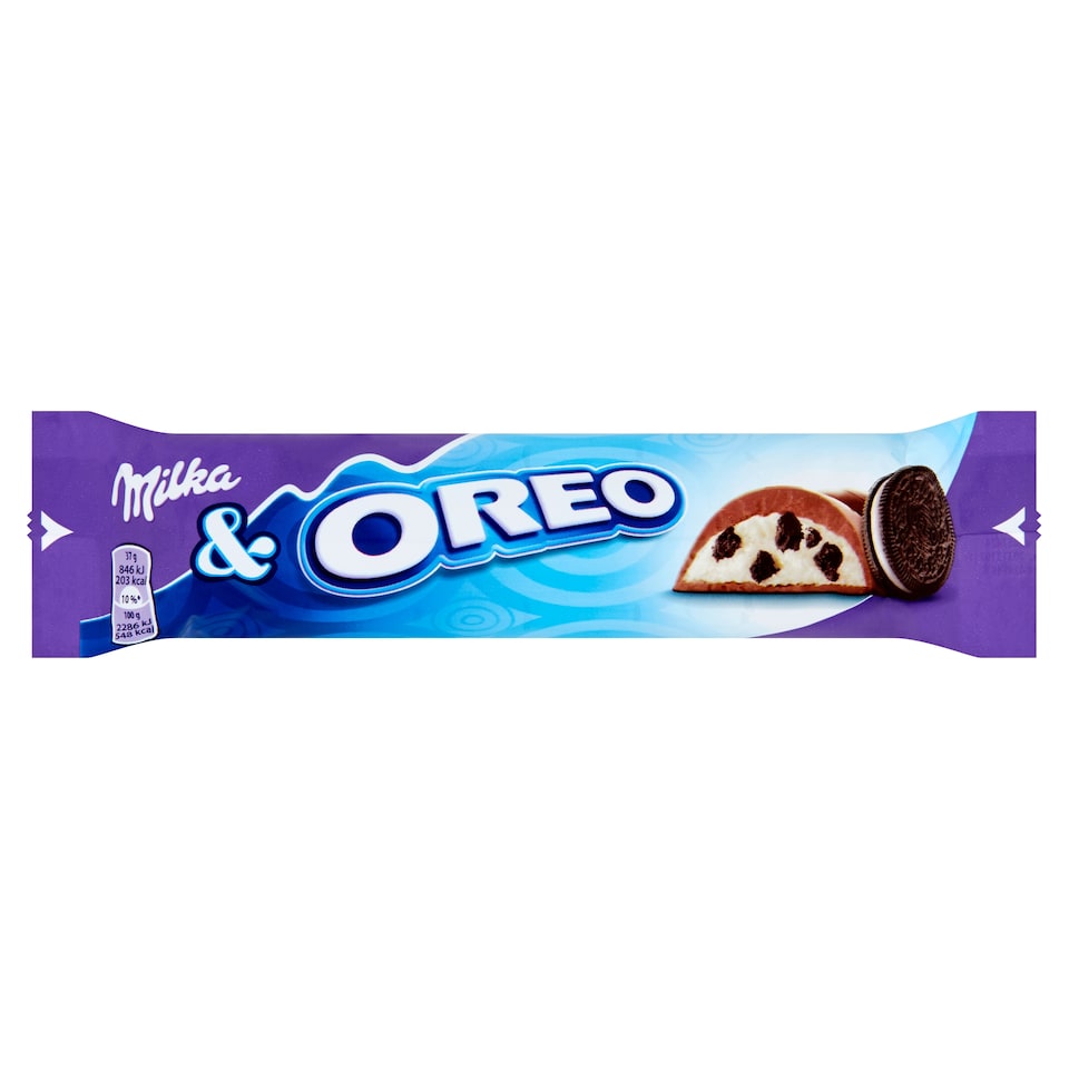 Milka tyčinka Oreo s kúskami sušienok v mliečnej čokoláde 37 g