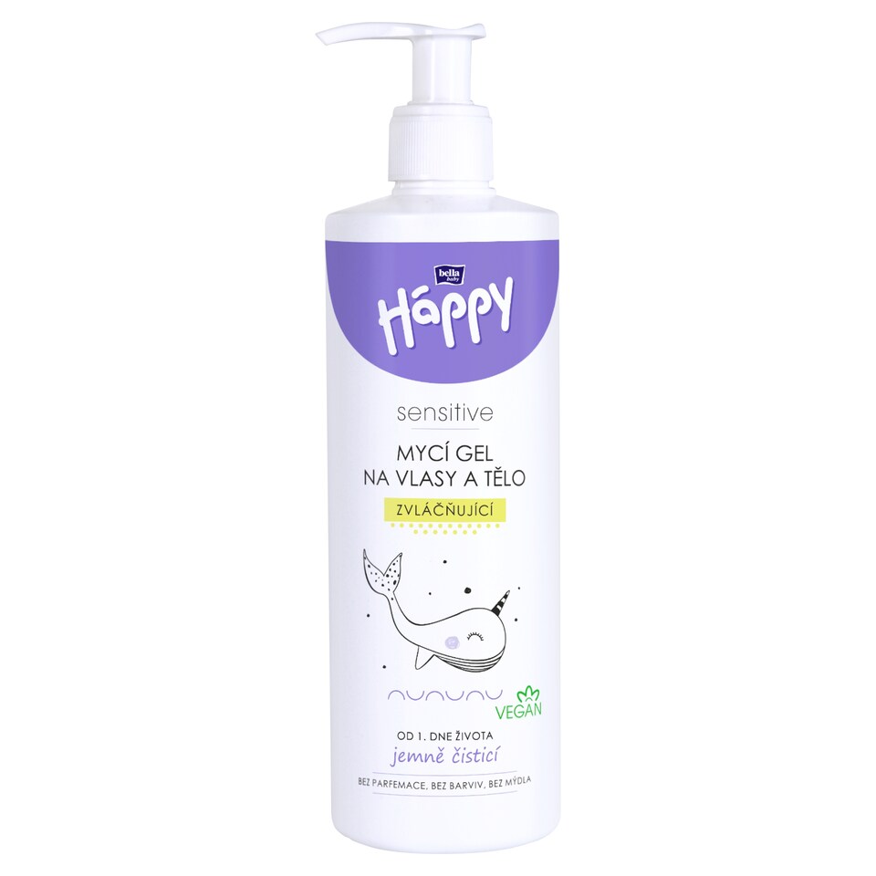 Bella Baby Happy Sensitive Hair and Body Washing Gel Softening 400 ml