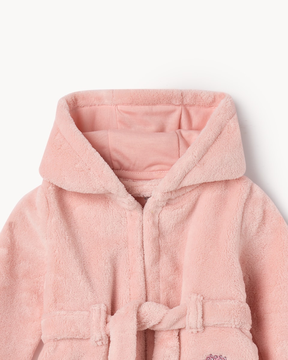 image 1 of Bambi Fleece Dressing Gown and Pyjamas Set in Pink