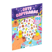 Cute capybara sticker book