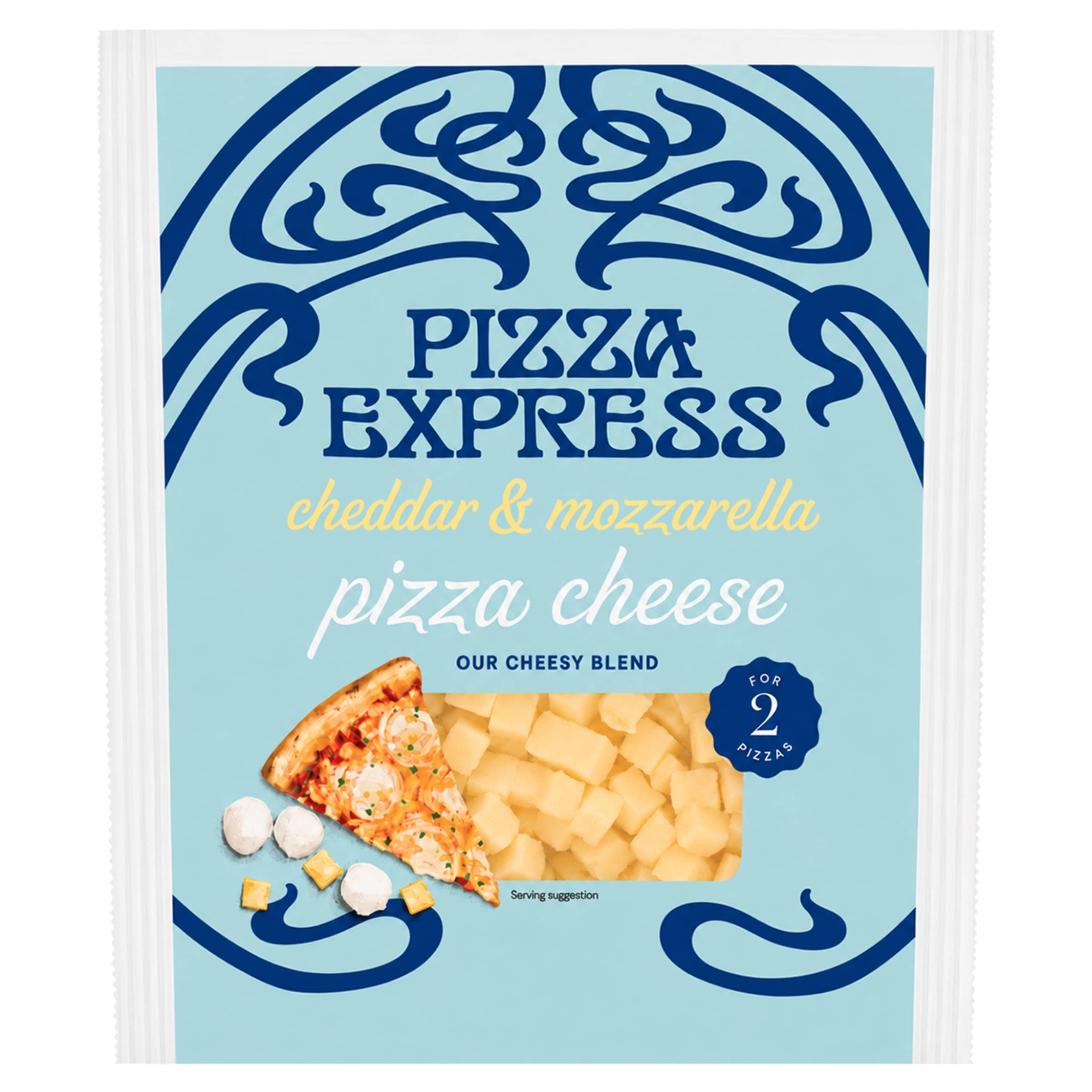 Pizza Express Cheddar Mozzarella Pizza Cheese 180g