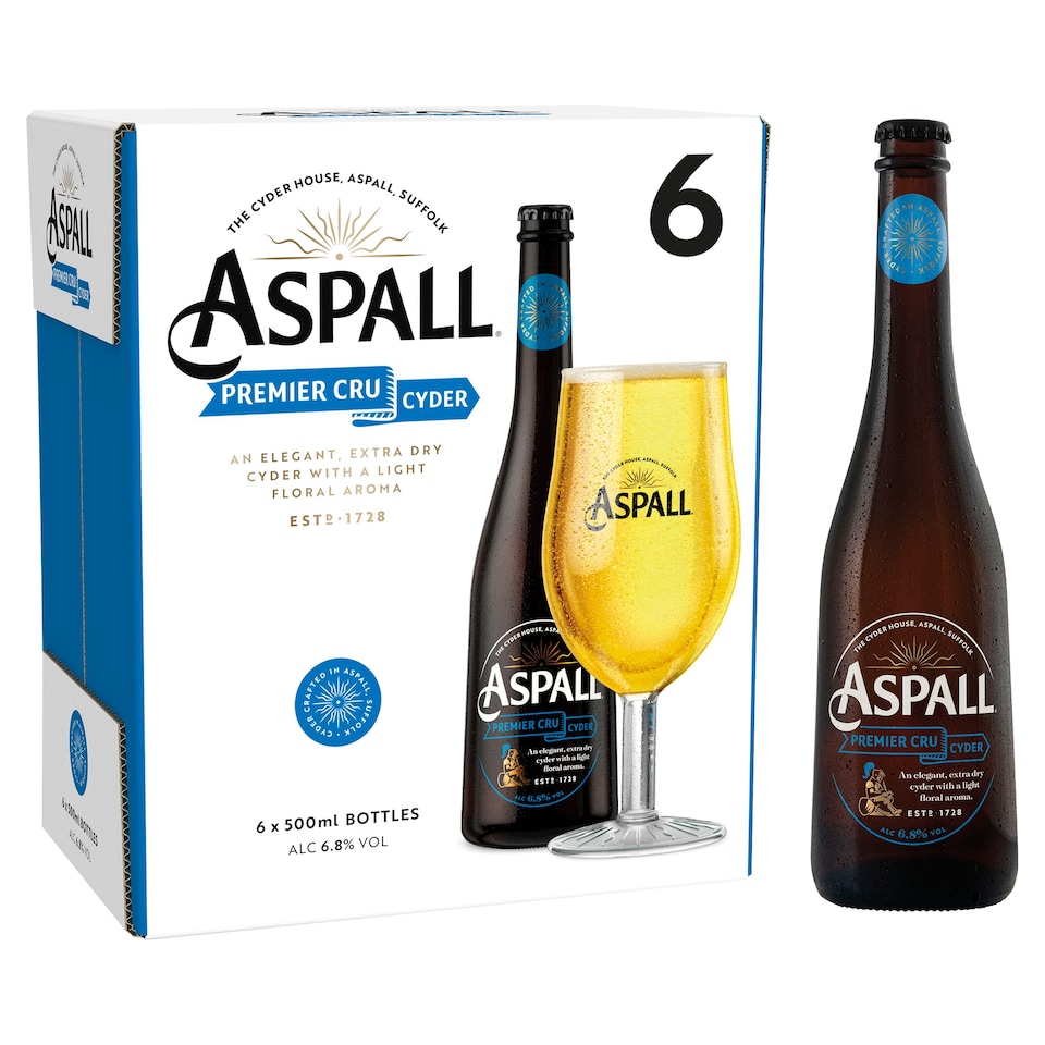 image 1 of Aspall Original Cru Cyder Bottle 6 x 500ml