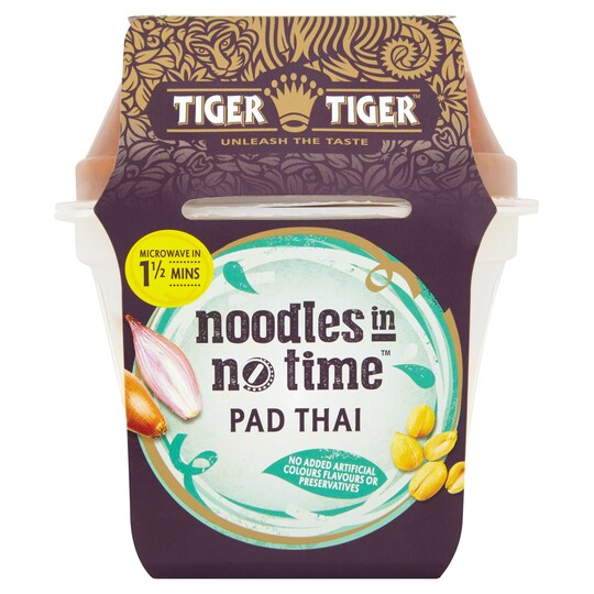 TIGER TIGER NOODLES NO TIME PAD THAI 300G Tesco Groceries