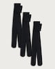 image 3 of F&F 3-Pack 30 Denier Opaque Tights in Black