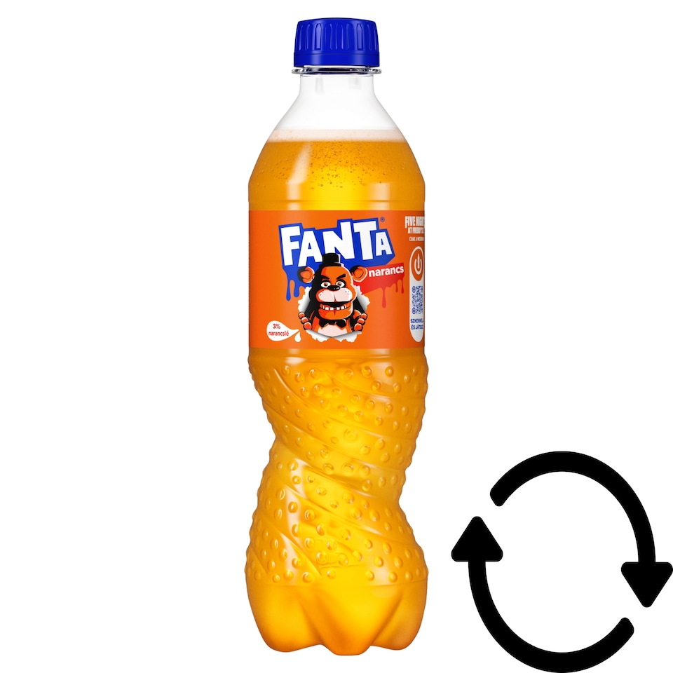Fanta Carbonated Orange Flavoured Soft Drink 500 ml