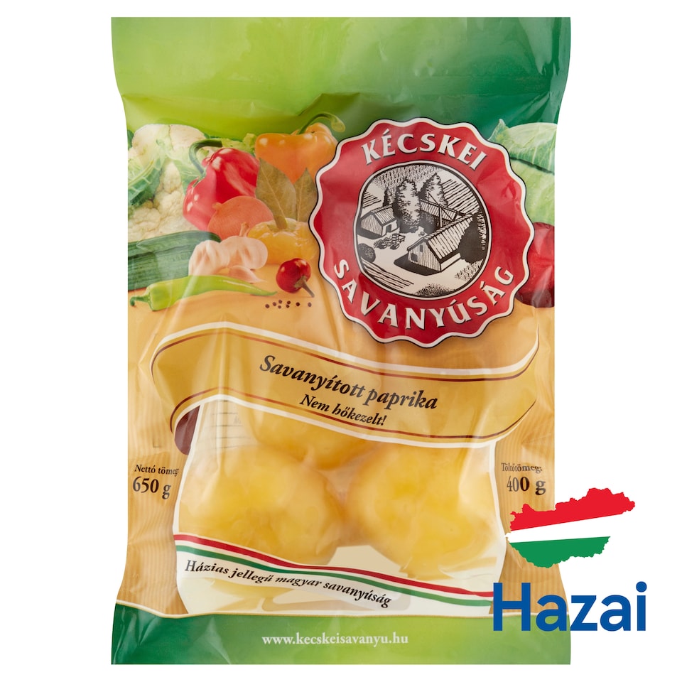 Kécskei Savanyúság savanyított paprika 650 g