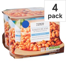 Tesco Reduced Sugar & Salt Baked Beans in Tomato Sauce 4x420g