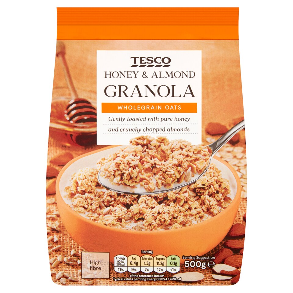 Tesco Honey & Almond Granola 500G
