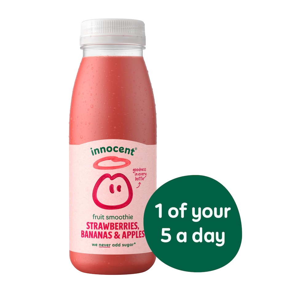 image 1 of Innocent Smoothie - Strawberries & Bananas 250ml
