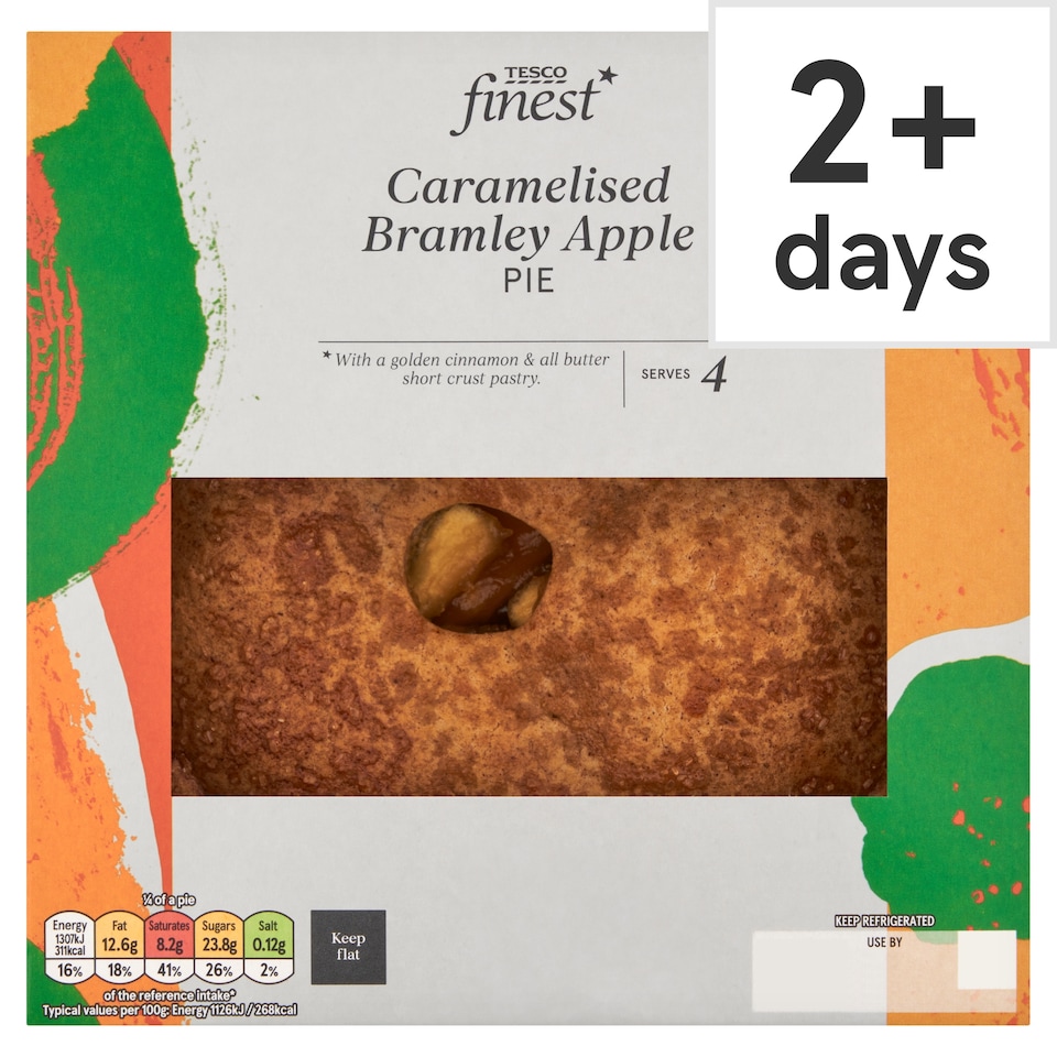 Tesco Finest Caramelised Bramley Apple Pie 465g