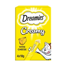 Dreamies Creamy Cat Treats with Cheese 4 x 10g