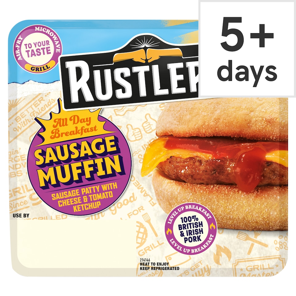 Rustlers All Day Breakfast Sausage Muffin 155G