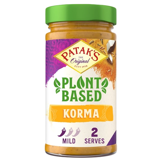 Patak's PlantBased Korma Curry Sauce 345G Tesco Groceries