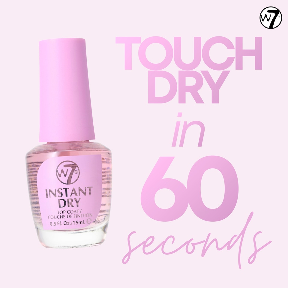 image 1 of W7 Nail Treatment Instant Dry Top Coat 15Ml