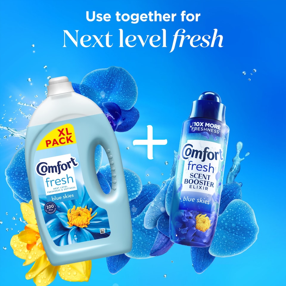 image 1 of Comfort Fabric Conditioner Blue Skies 80 Washes 2400ml