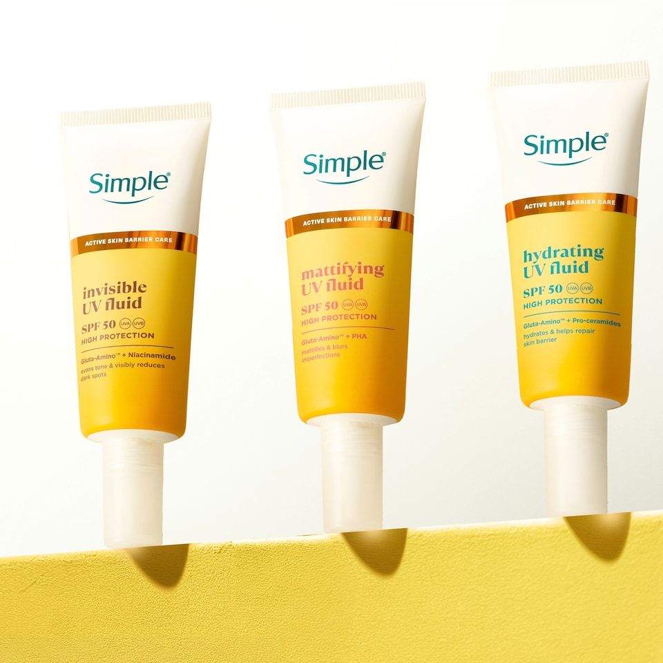 image 1 of Simple Invisible UV Face Fluid SPF 50 40ml