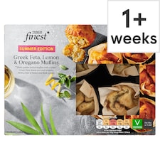 Tesco Finest Greek Feta, Lemon and Oregano Muffins 150g