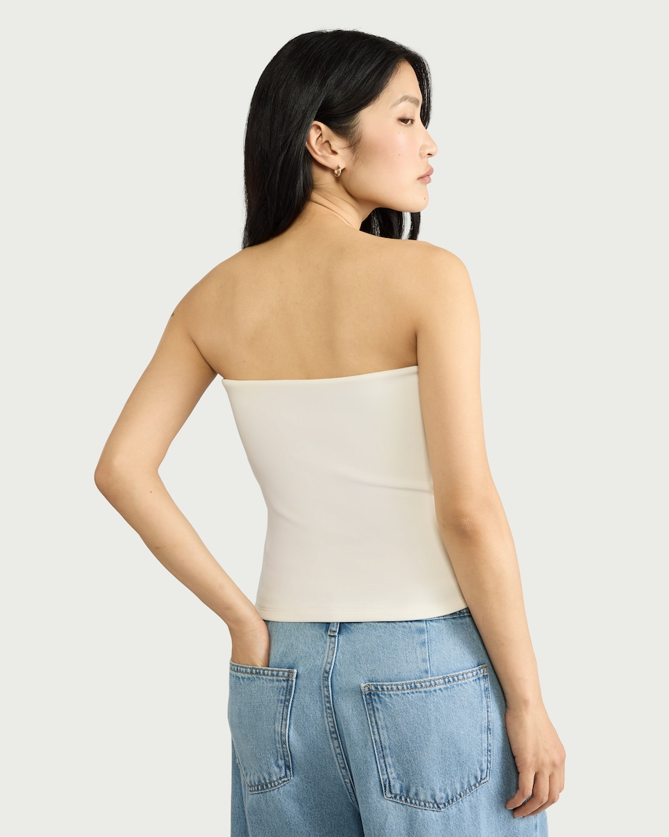 image 1 of F&F Bandeau Top in Cream