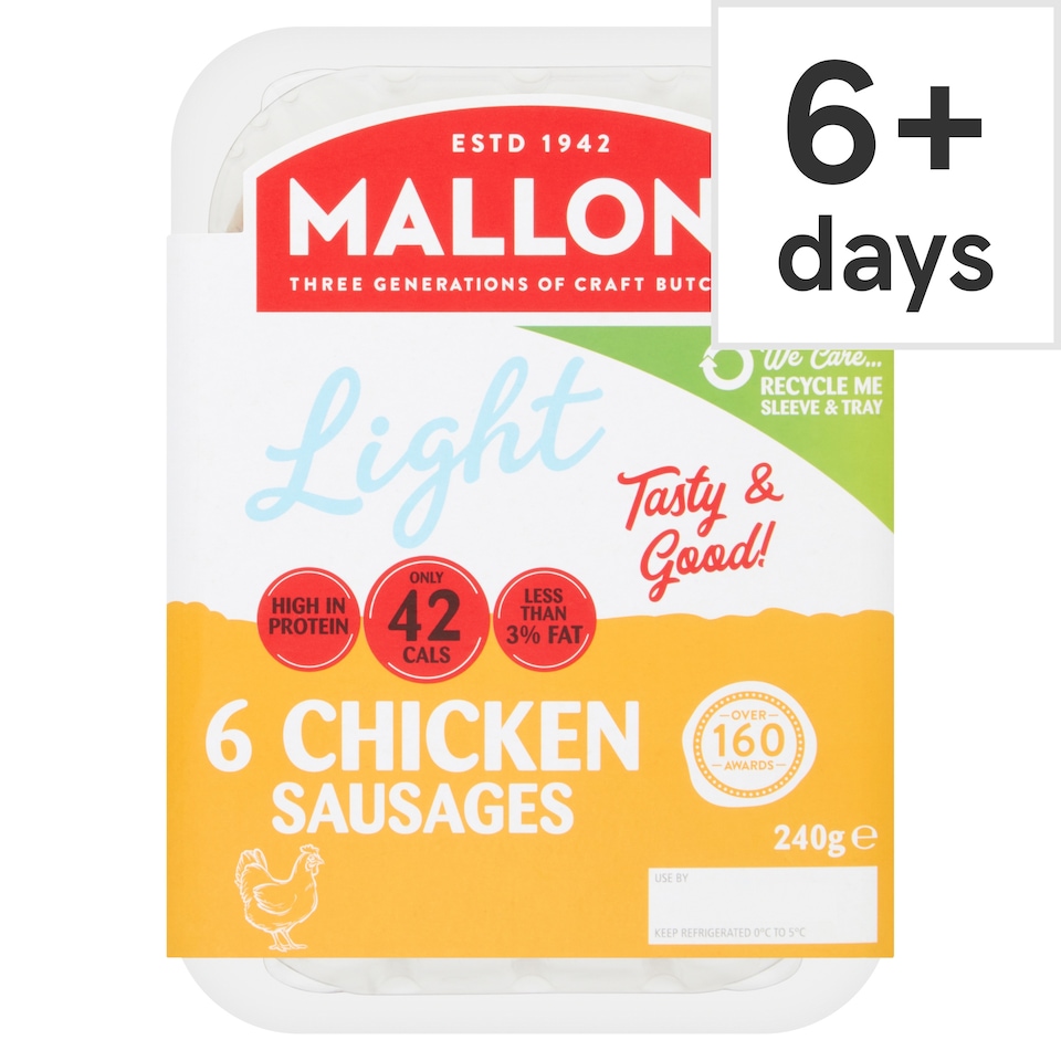 Mallons Low Fat G/ Free Chicken Sausages 240G
