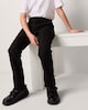 image 2 of F&F School Boys 2-Pack Slim Fit Longer Length Trousers in Black