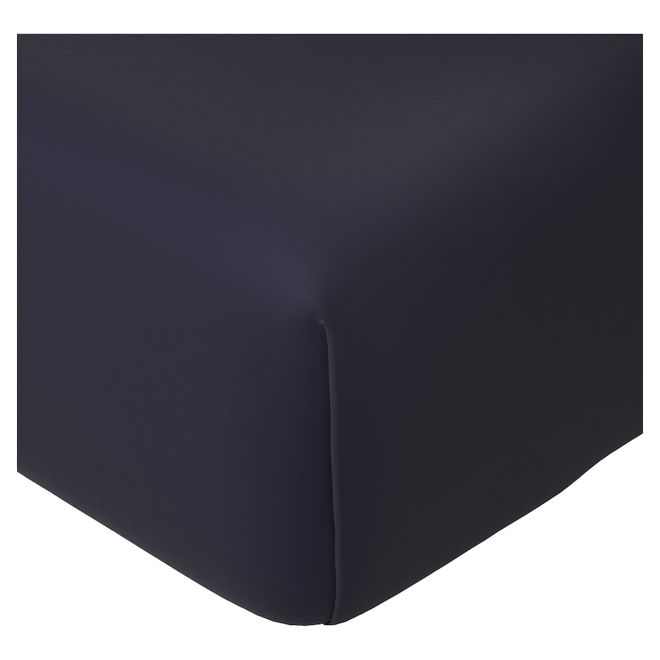 F&F Home 400 Thread Count Navy Egyptian Cotton Fitted Sheet King