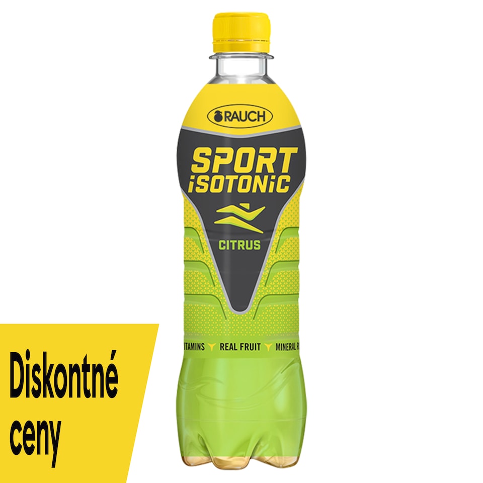 Rauch Sport Isotonic Citrus sýtený nealkoholický nápoj 0,5 l