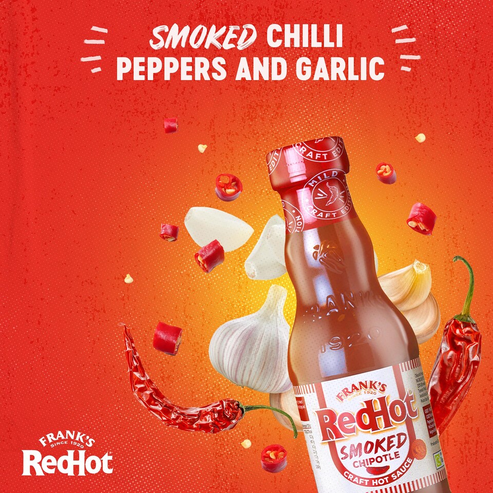 image 1 of Frank's RedHot Smoked Chipotle Craft Hot Sauce 135ml