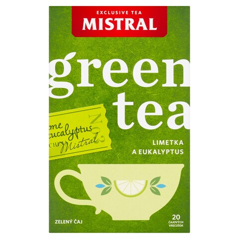 Mistral Lime and Eucalyptus Green Tea 30 g - Tesco Groceries