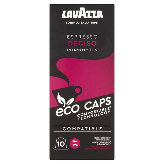 Lavazza Eco Caps Espresso Deciso 10 Capsules 53G Tesco Groceries