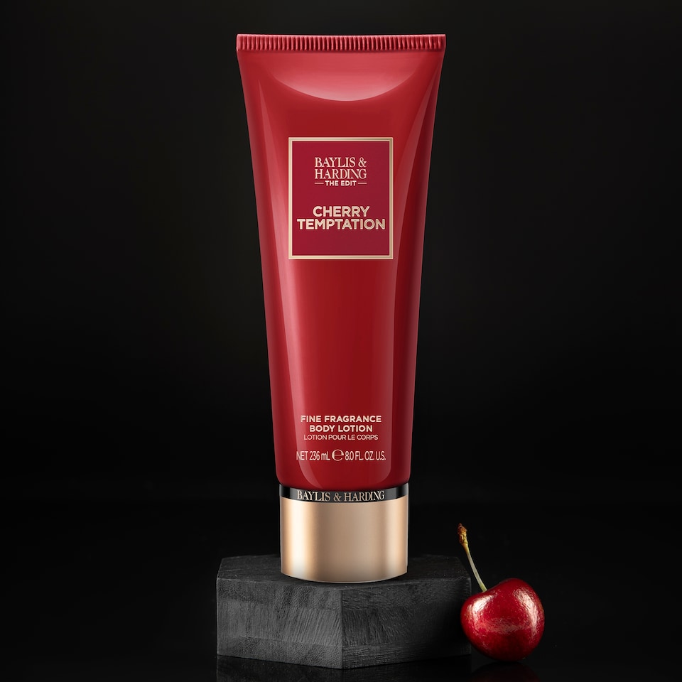 image 1 of BAYLIS & HARDING The EDIT Cherry Temptation Body Lotion 236ml